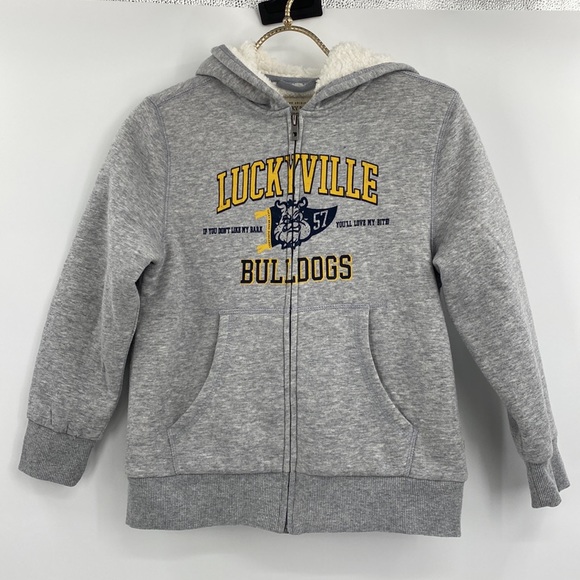 Lucky Brand Other - NEW Child Luckyville BullDogs Hoodie Size 7/8